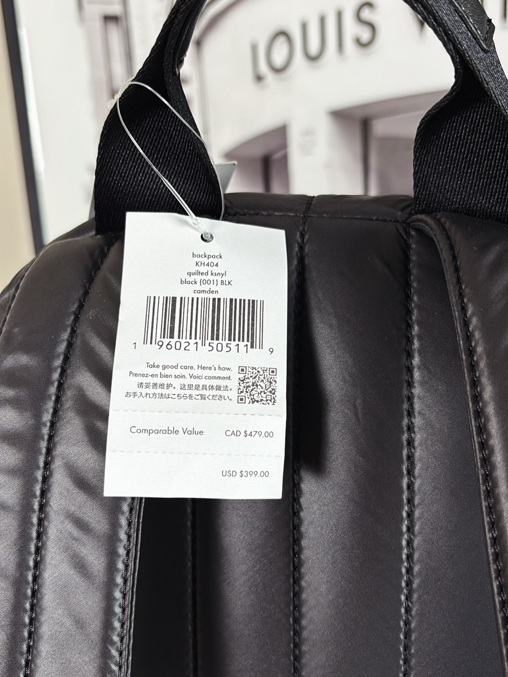 kate spade Quilted Black Backpack - Picture 5 of 8